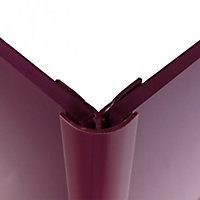Splashwall Violet Straight Panel external corner joint, (L)2440mm (T)4mm