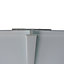 Splashwall White Metallic effect H-shaped Panel straight joint, (L)2440mm (T)4mm