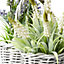 Spring summer Artificial floral arrangement in Lavender