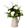 Spring summer Taupe Artificial floral arrangement in Roses