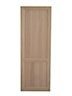Square 2 panel Oak veneer Internal Door, (H)1980mm (W)610mm (T)40mm