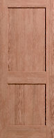Square 2 panel Unglazed Oak veneer Internal Door, (H)1981mm (W)686mm (T)35mm