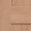 Square 2 panel Unglazed Oak veneer Internal Door, (H)1981mm (W)762mm (T)35mm