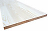 Square edge Clear pine Furniture board, (L)1.2m (W)400mm (T)18mm