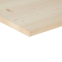 Square edge Knotty pine Furniture board, (L)0.8m (W)200mm (T)18mm