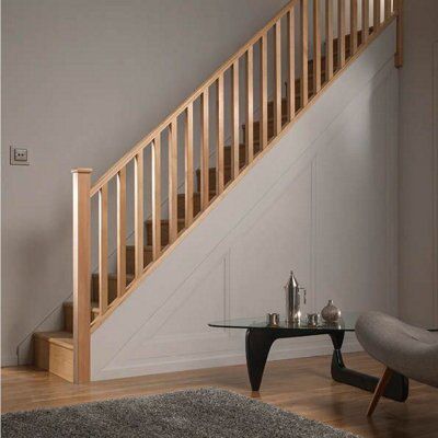 Square Natural Hemlock Square Banister Project Kit | DIY At B&Q