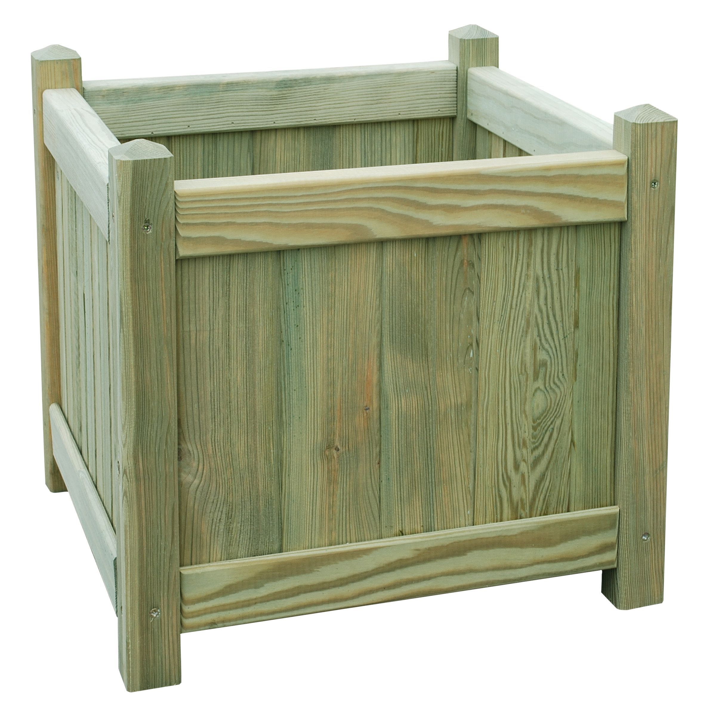 Square Wooden Planter H 450mm L 450mm Diy At B Q