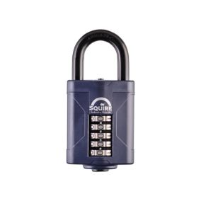 Squire Blue Stainless steel Combination Padlock (H)75mm (W)60mm