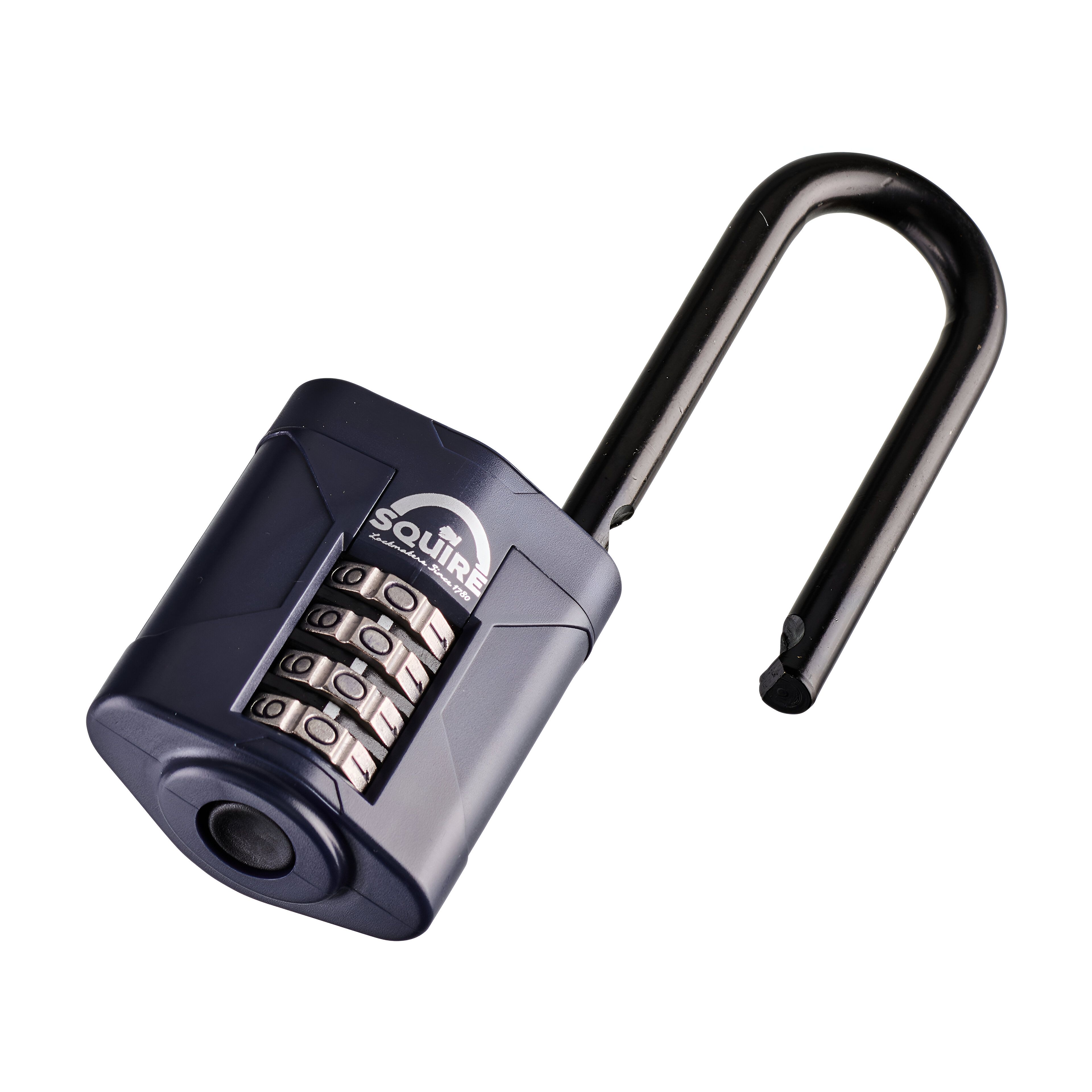 Squire Blue Steel Combination Padlock (H)130mm (W)48mm