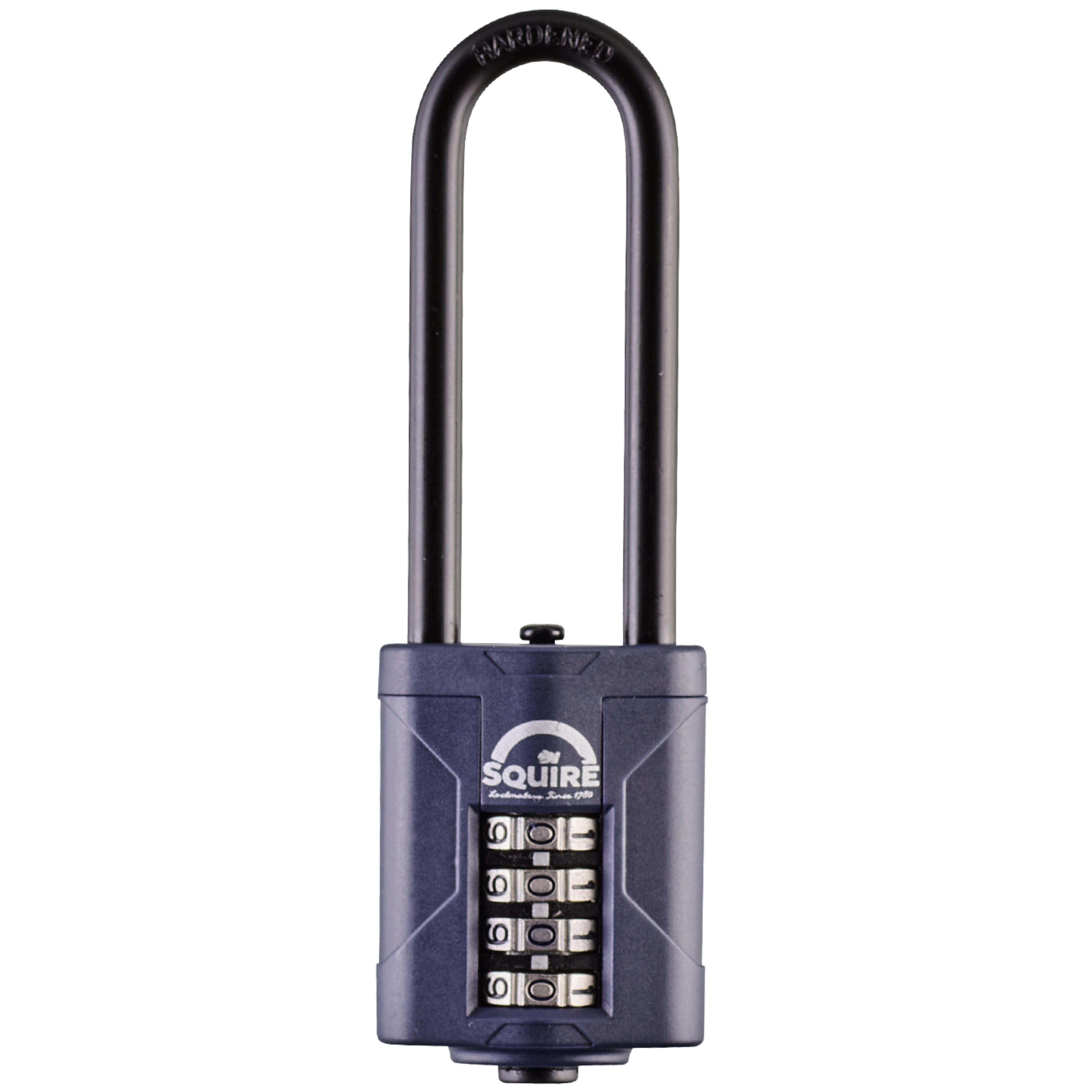 Squire CP40/2.5 Blue Steel & zinc Combination Padlock (H)114mm (W)40mm