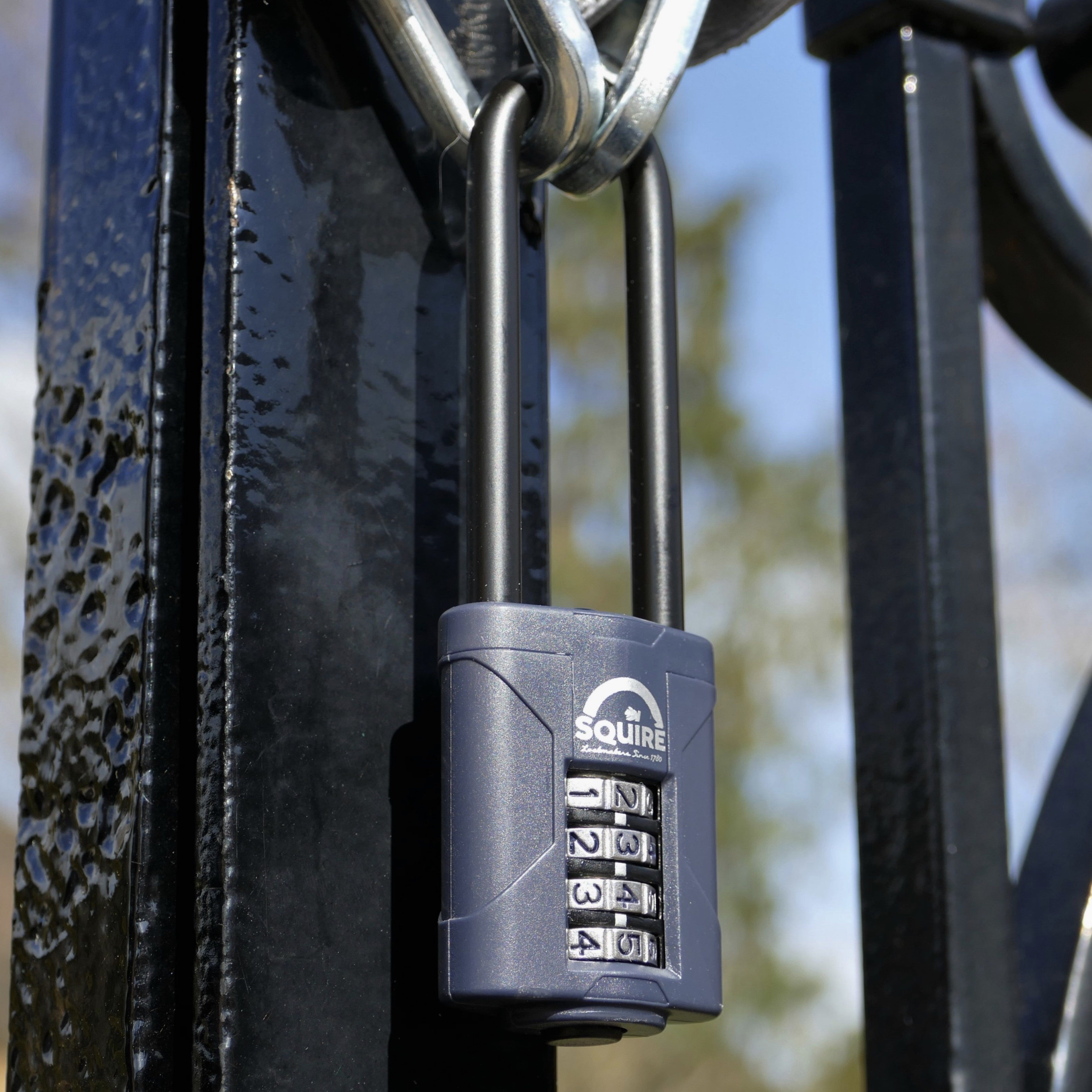 Squire CP40/2.5 Blue Steel & zinc Combination Padlock (H)114mm (W)40mm