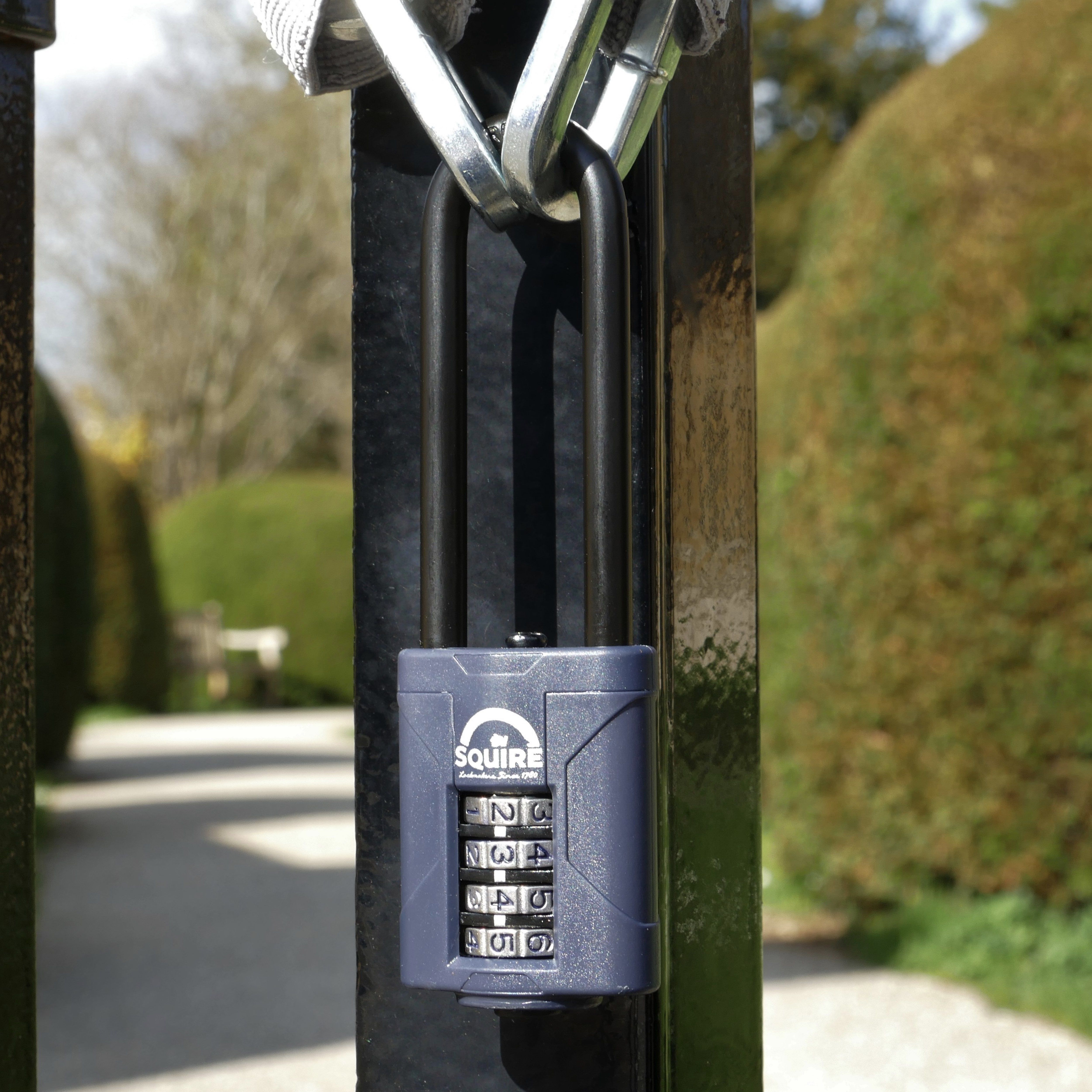 Squire CP40/2.5 Blue Steel & zinc Combination Padlock (H)114mm (W)40mm