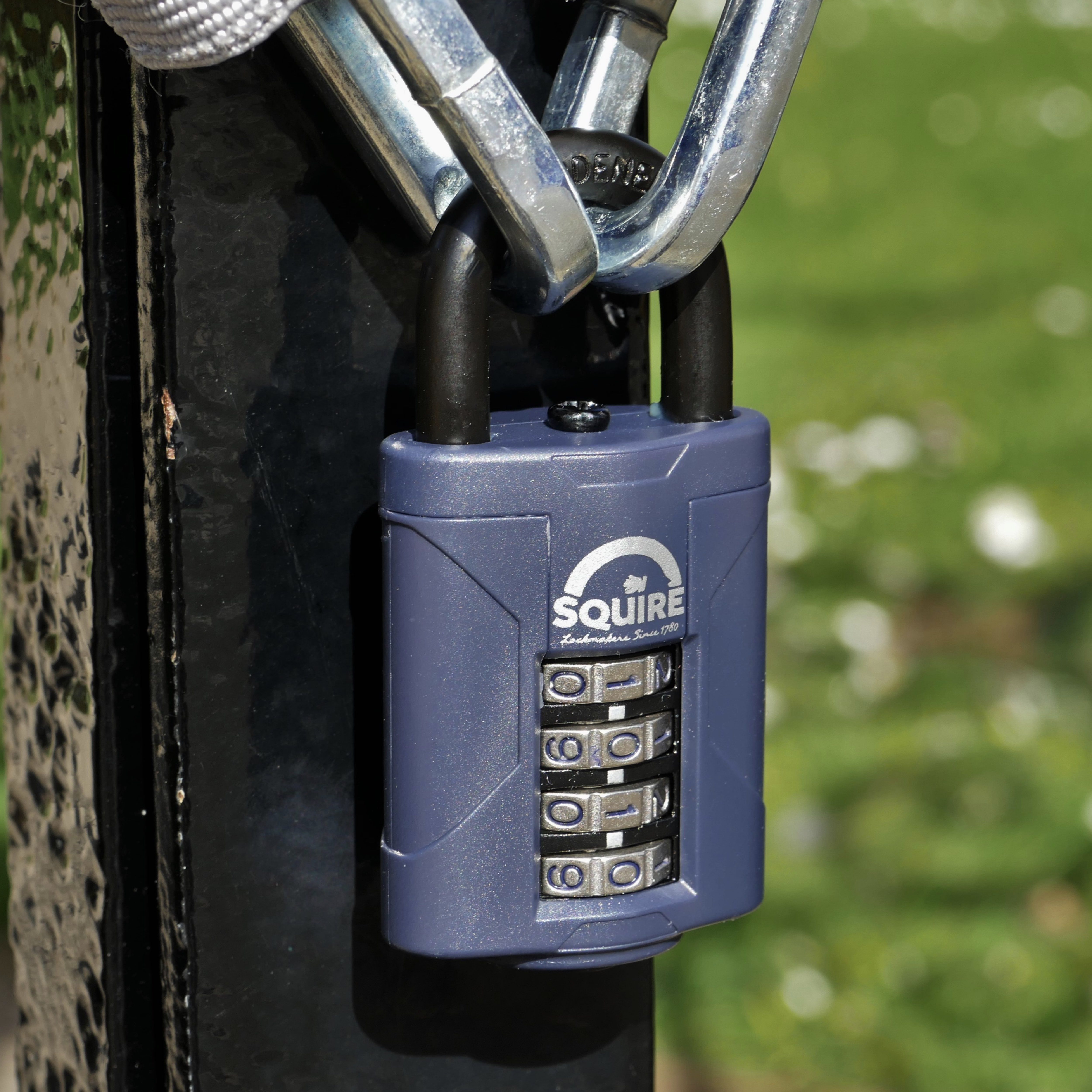 Squire CP40 Black Steel & zinc Combination Padlock (H)71mm (W)40mm