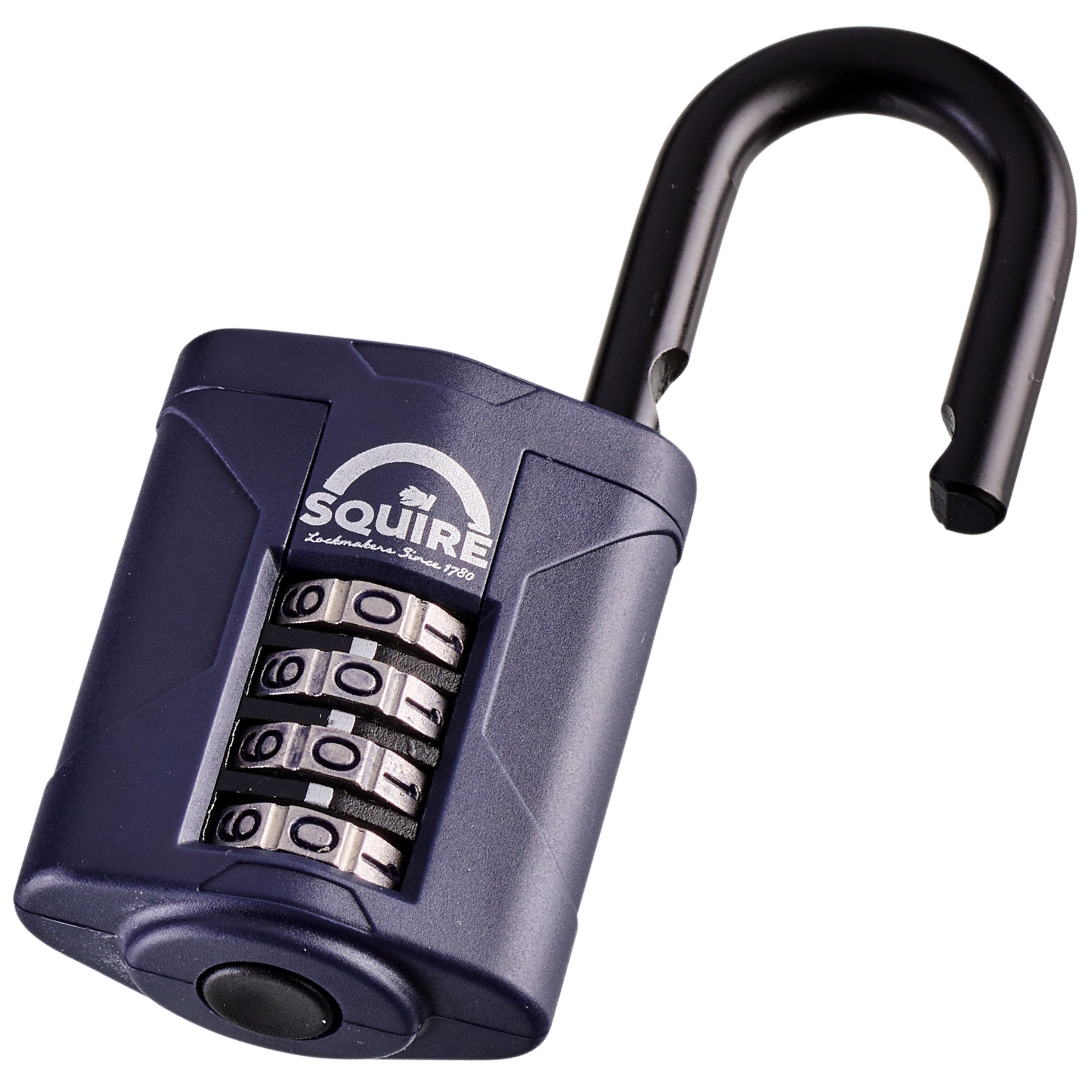 Squire CP40 Black Steel & zinc Combination Padlock (H)71mm (W)40mm