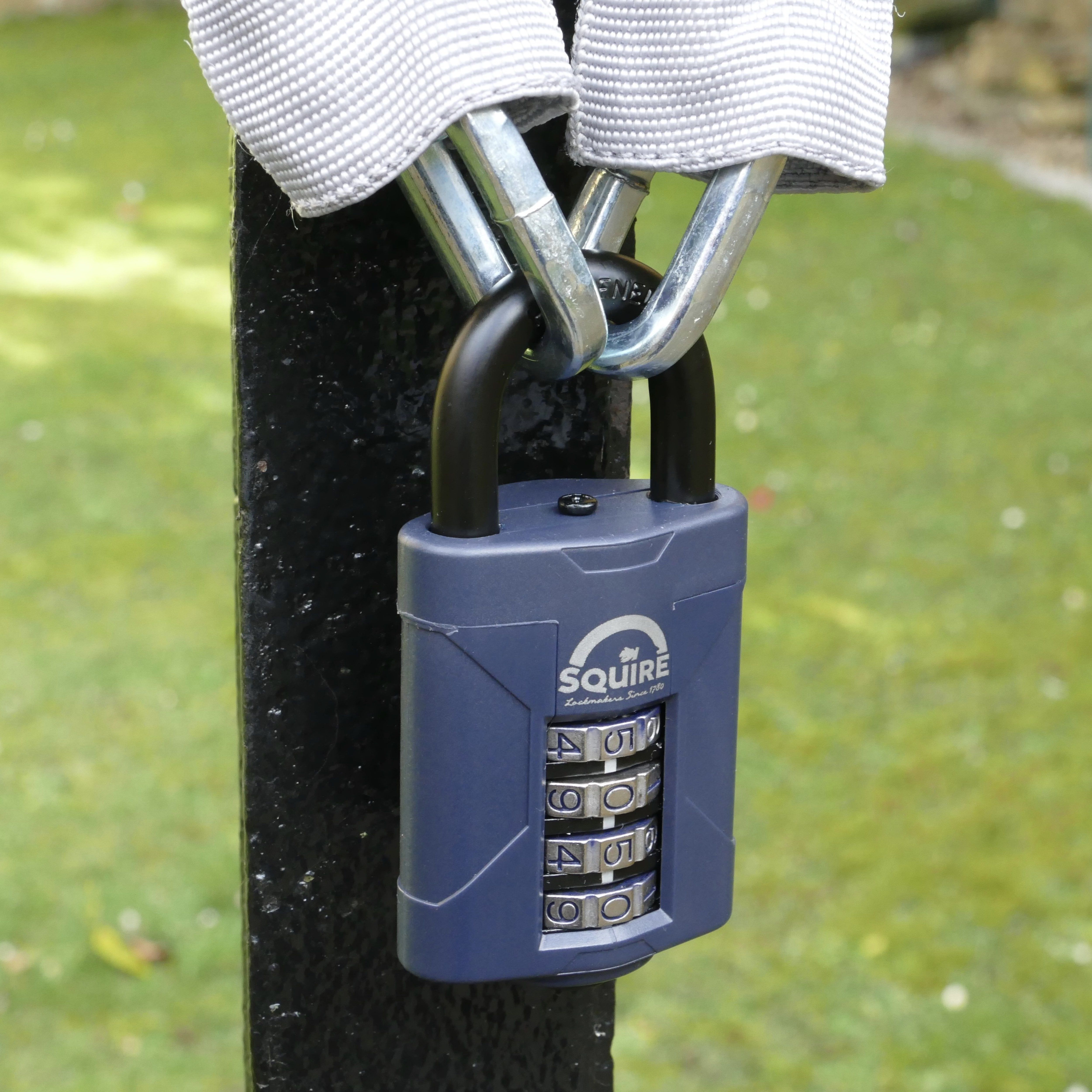Squire CP50 Blue Steel Combination Padlock (H)92mm (W)50mm