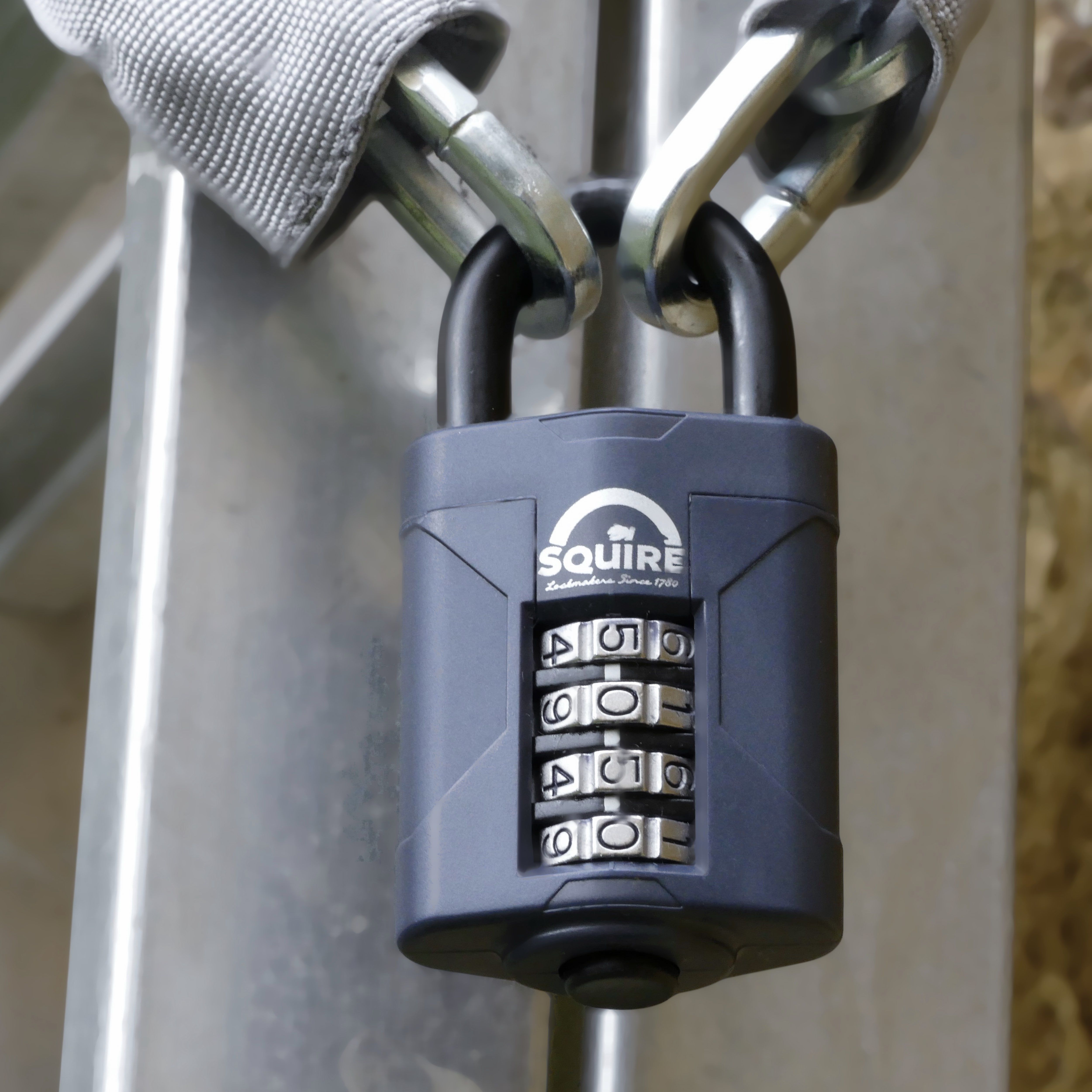 Squire CP50 Blue Steel Combination Padlock (H)92mm (W)50mm