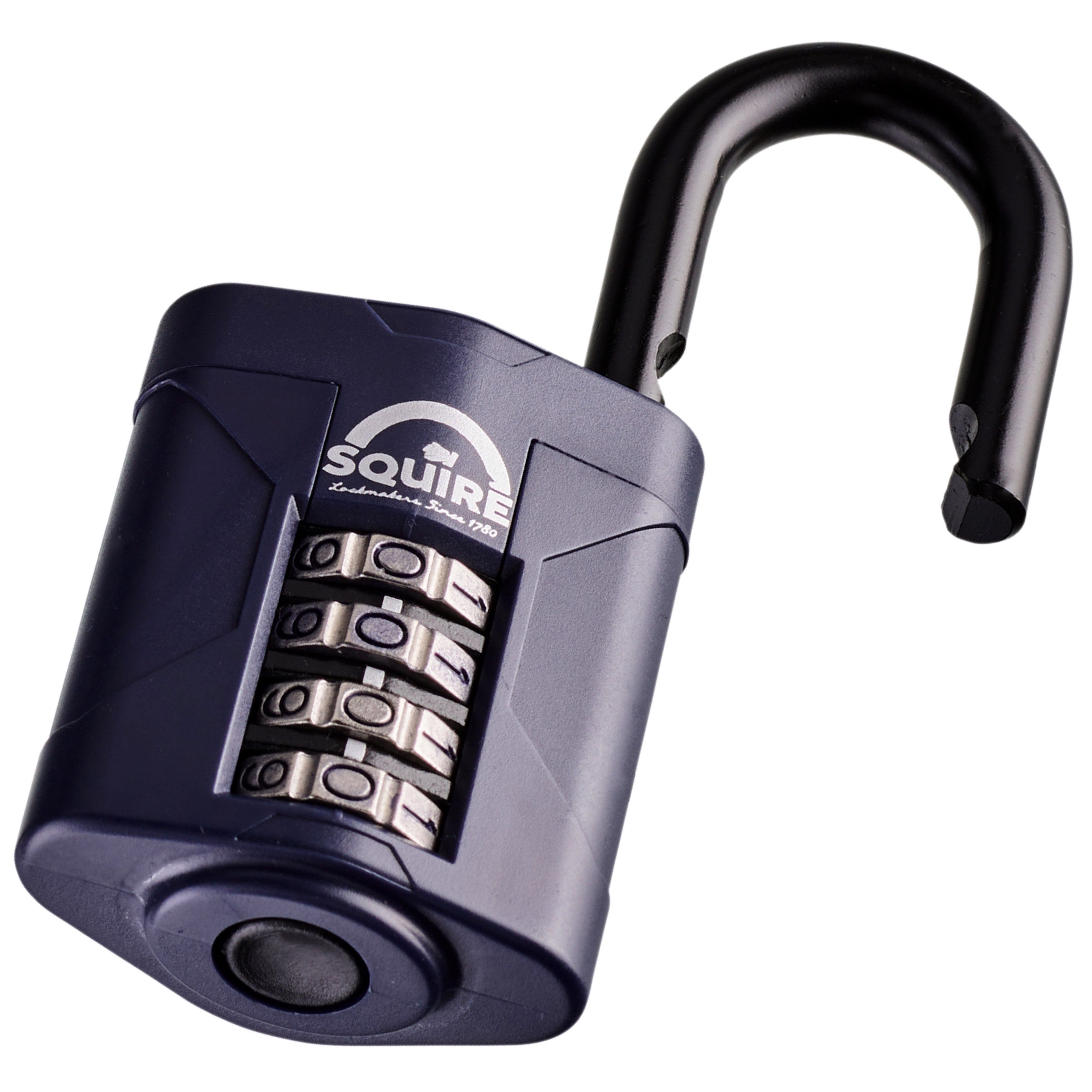 Squire CP50 Blue Steel Combination Padlock (H)92mm (W)50mm