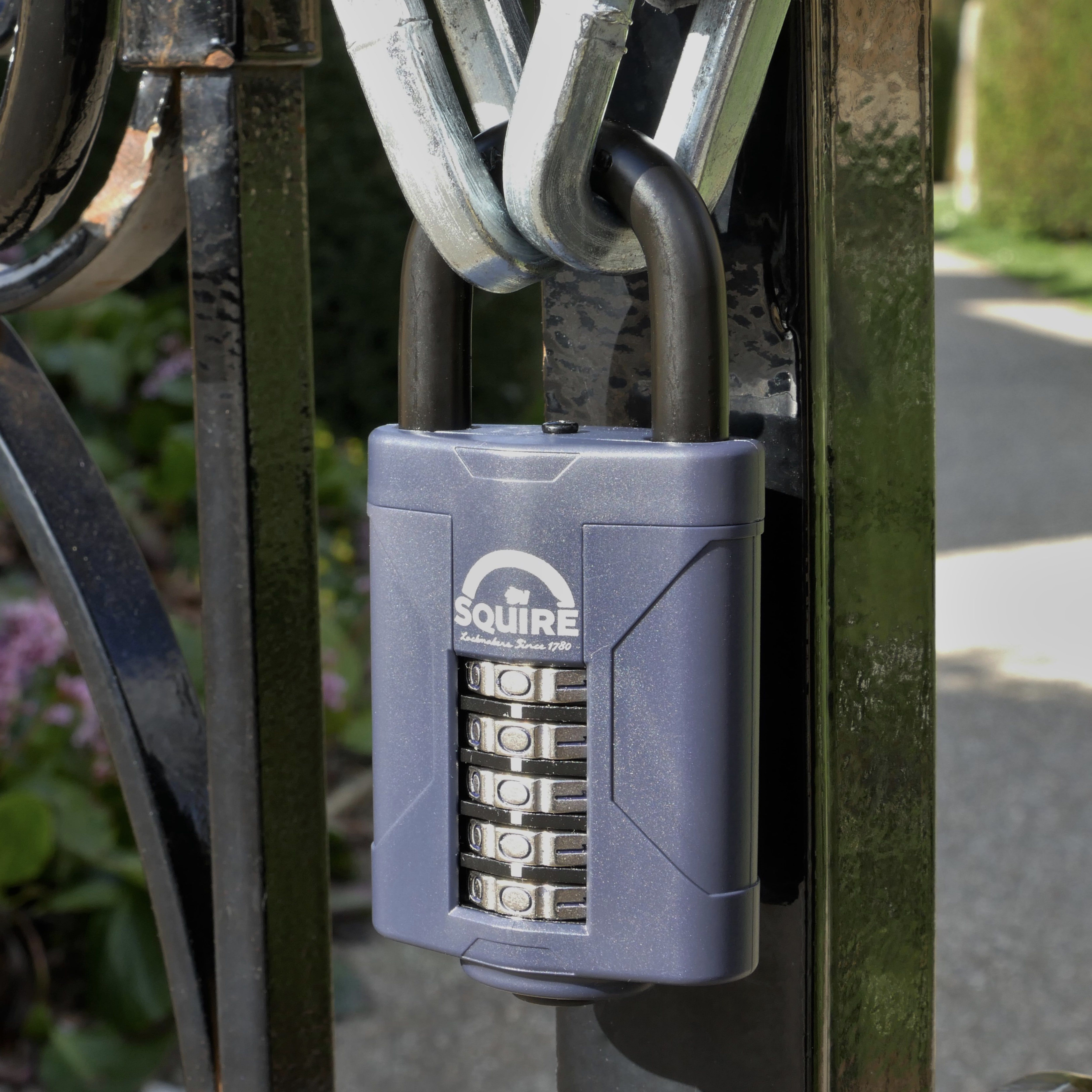 Squire CP60 Blue Stainless steel Combination Padlock (H)120mm (W)60mm