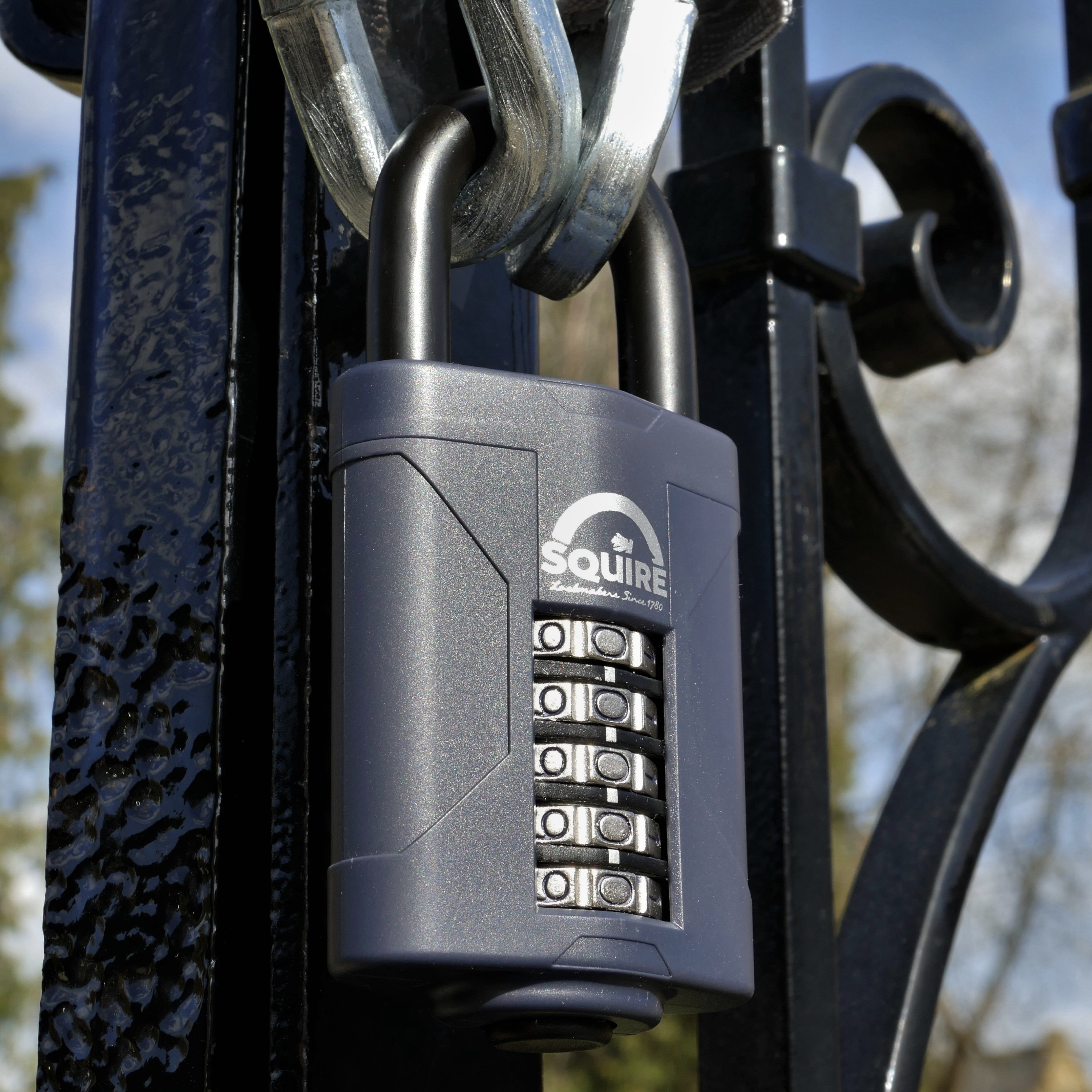 Squire CP60 Blue Stainless steel Combination Padlock (H)120mm (W)60mm