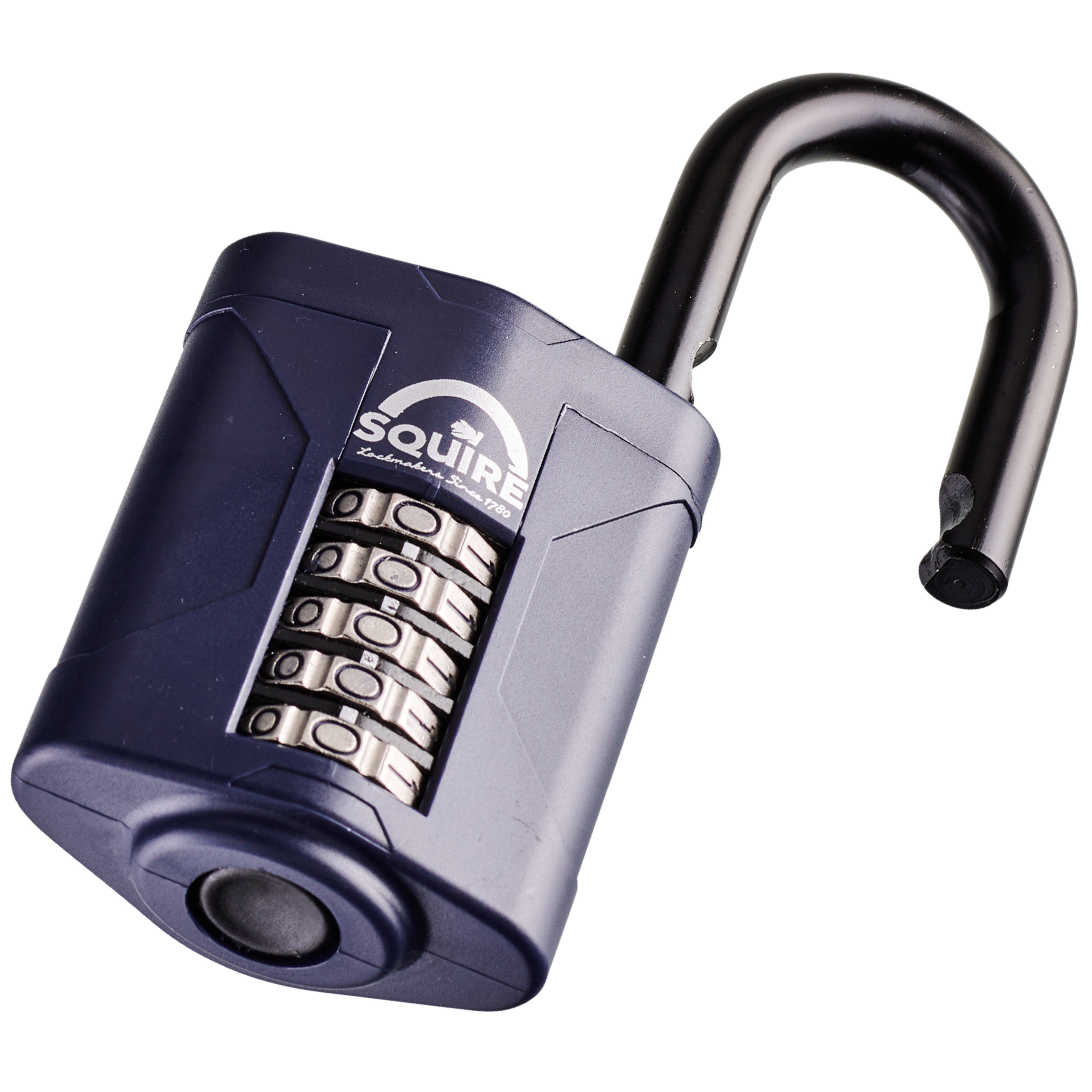 Squire CP60 Blue Stainless steel Combination Padlock (H)120mm (W)60mm