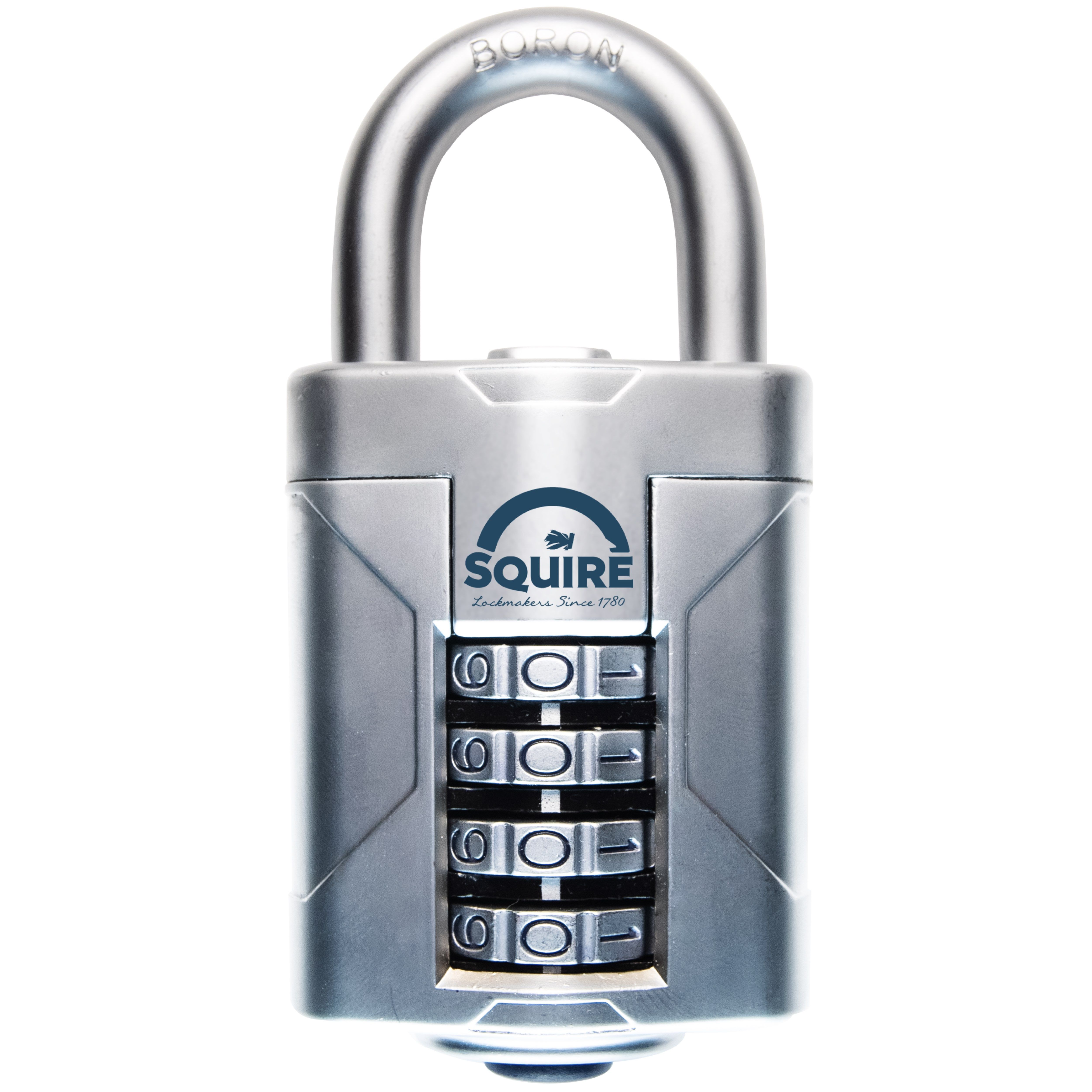 Squire VULCAN COMBI 50 Silver Boron steel Combination Padlock (H)93mm (W)50mm