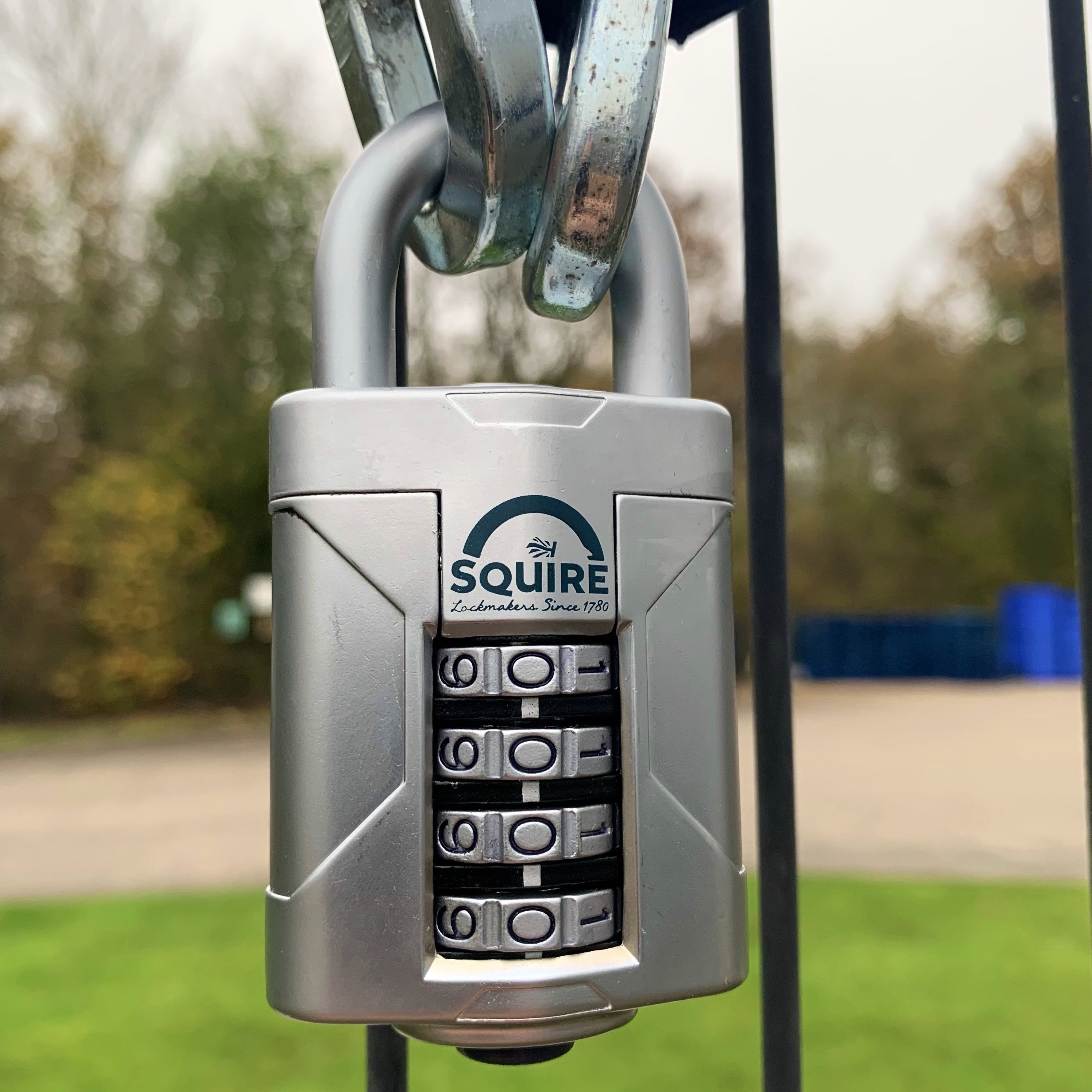 Squire VULCAN COMBI 50 Silver Boron steel Combination Padlock (H)93mm (W)50mm