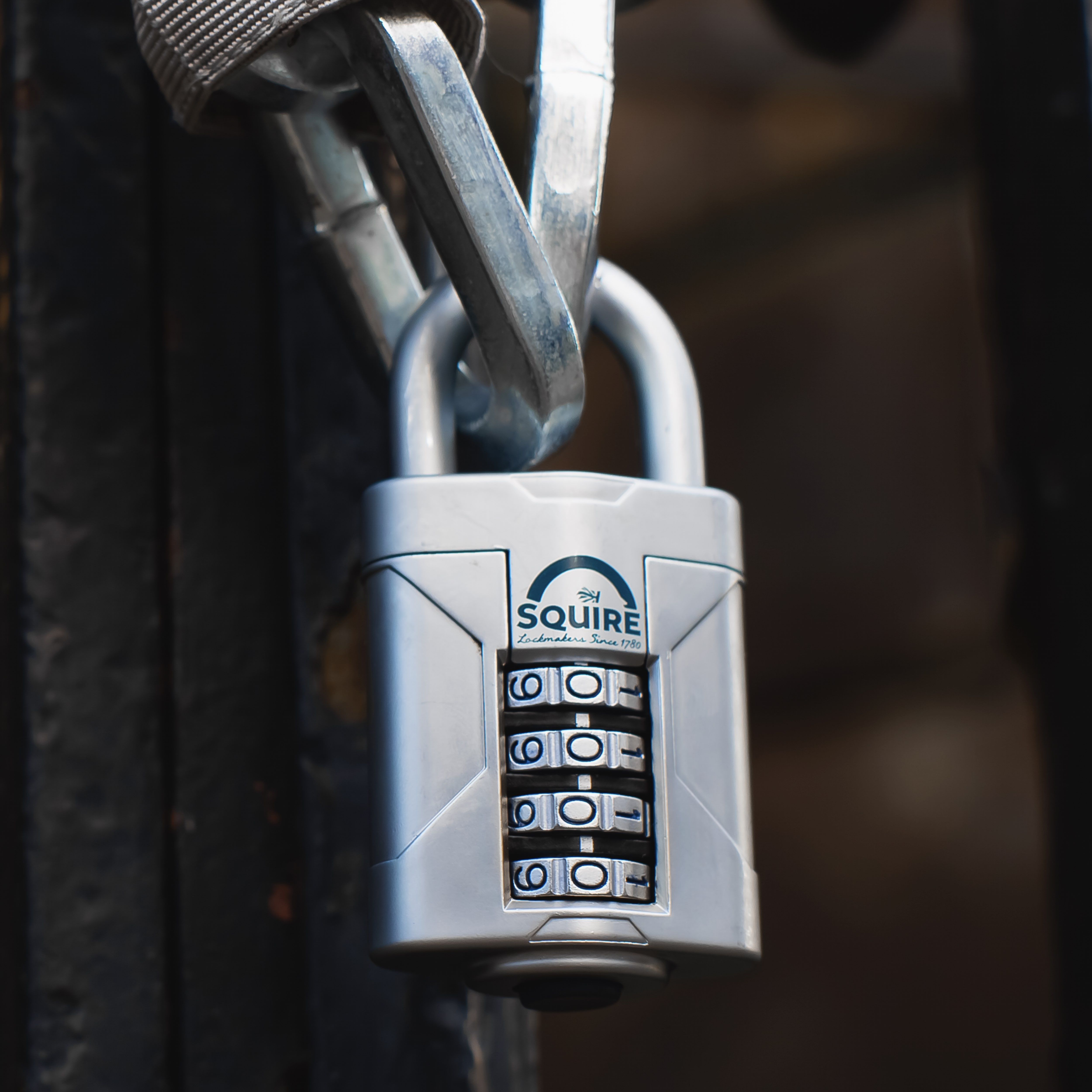 Squire VULCAN COMBI 50 Silver Boron steel Combination Padlock (H)93mm (W)50mm