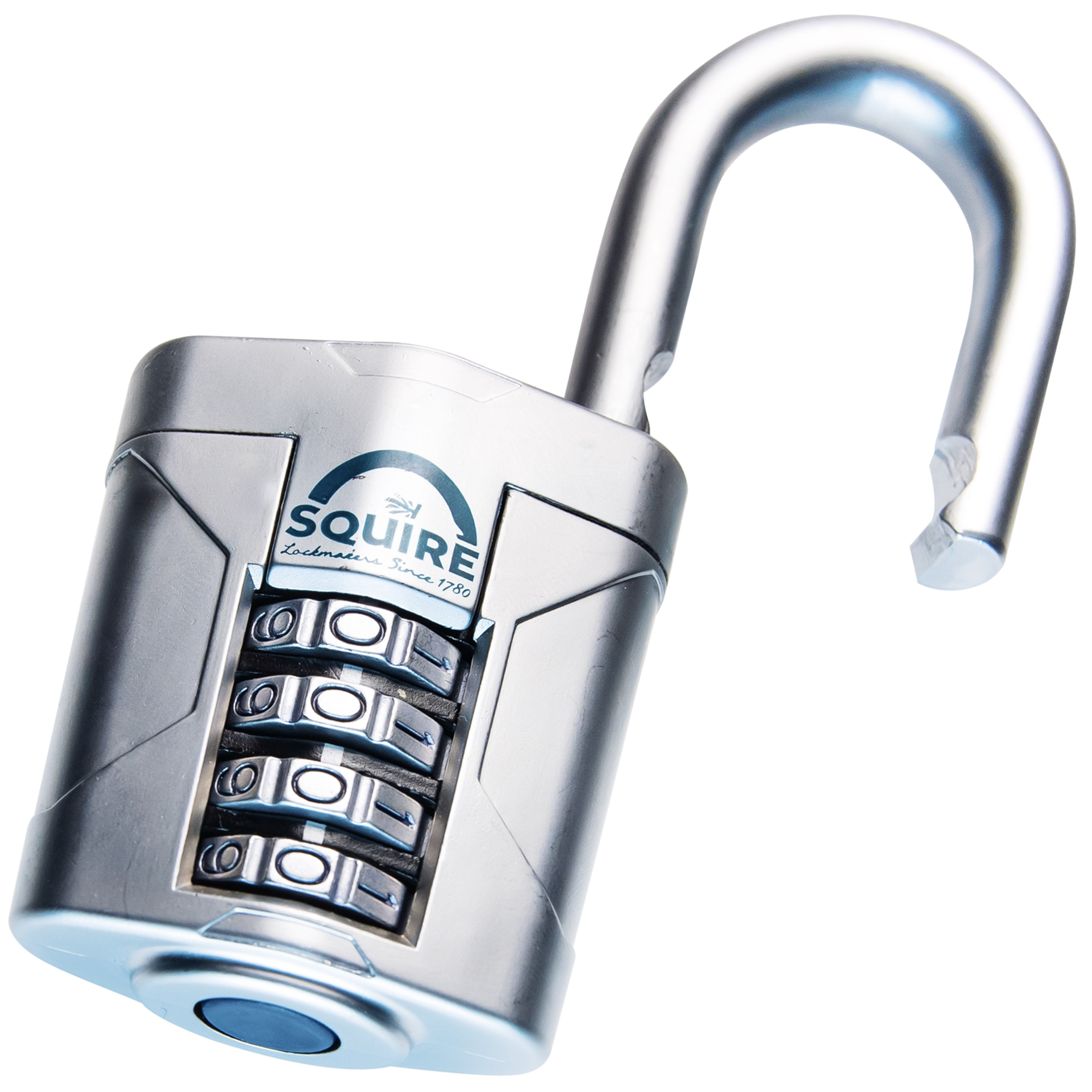 Squire VULCAN COMBI 50 Silver Boron steel Combination Padlock (H)93mm (W)50mm