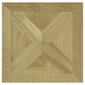 Staccato Natural Gloss Oak parquet effect Laminate Flooring Sample
