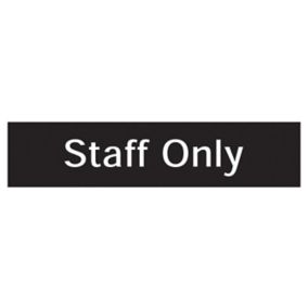 Staff only Self-adhesive labels, (H)50mm (W)200mm