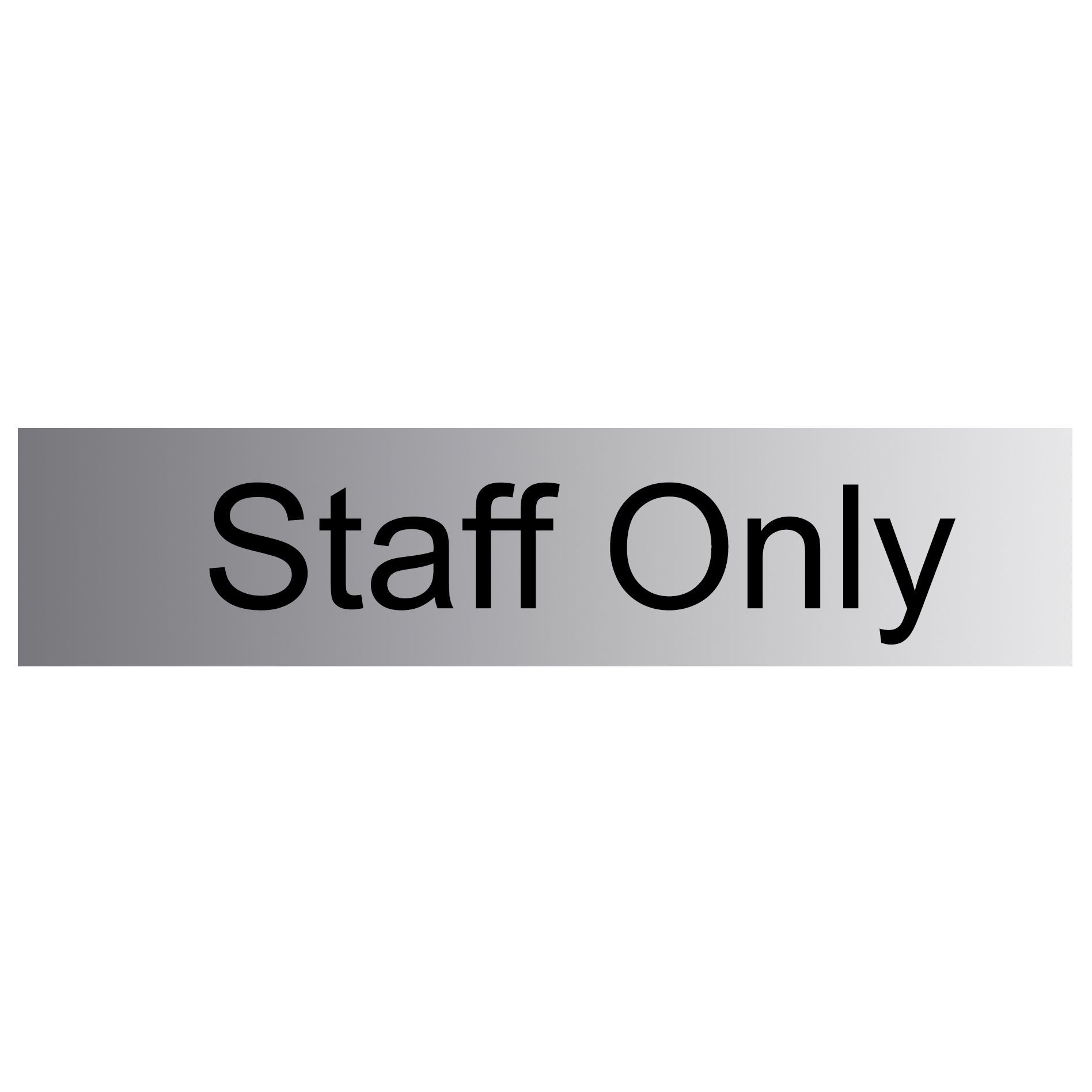 Staff only Self-adhesive labels, (H)50mm (W)225mm | DIY at B&Q