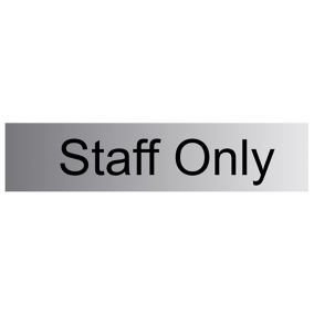 Staff only Self-adhesive labels, (H)50mm (W)225mm