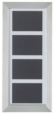 Stainless steel effect Multi aperture Multi Picture frame (H)52.7cm x ...