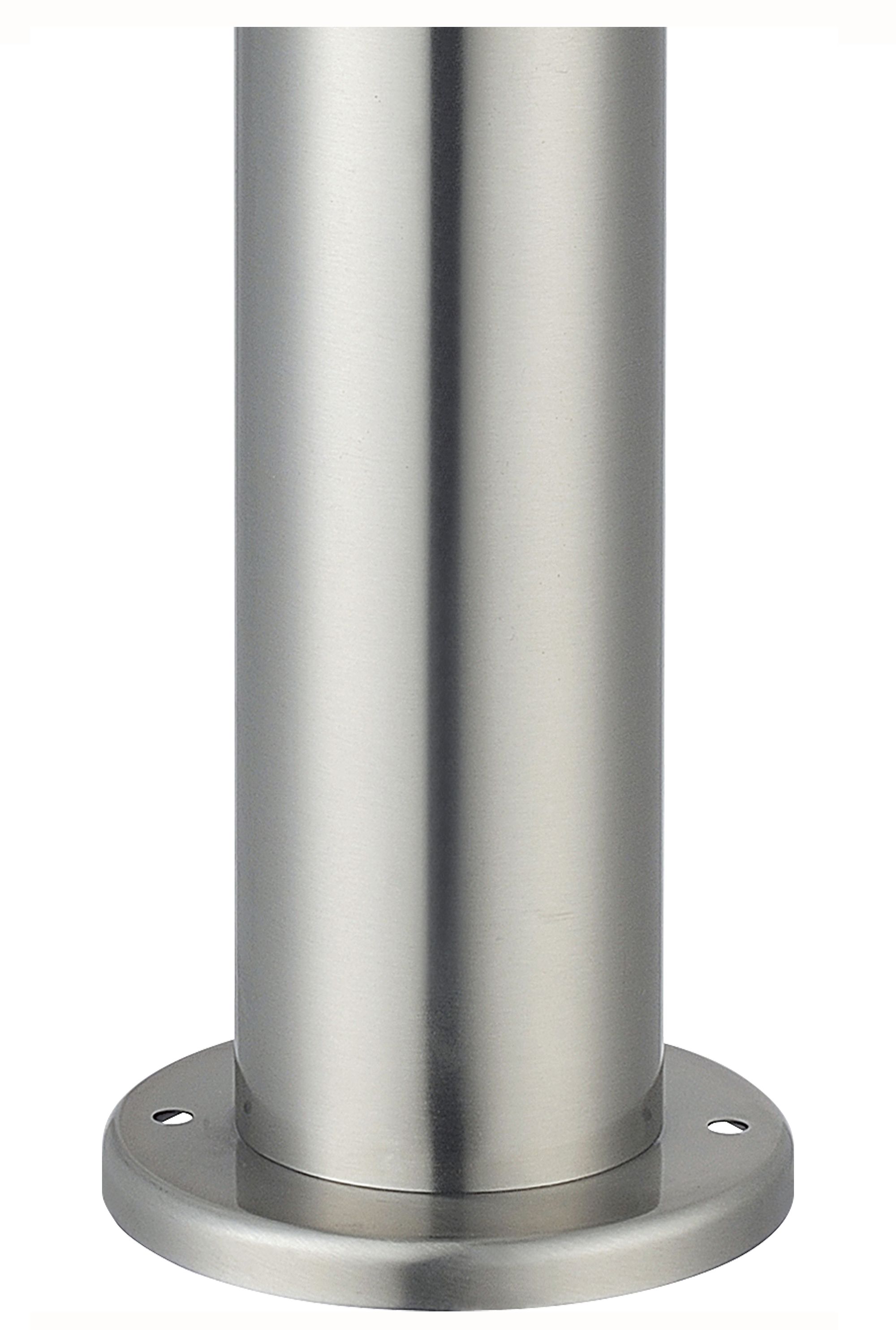 Stainless Steel Mains-powered 1 lamp Outdoor Post light (H)450mm