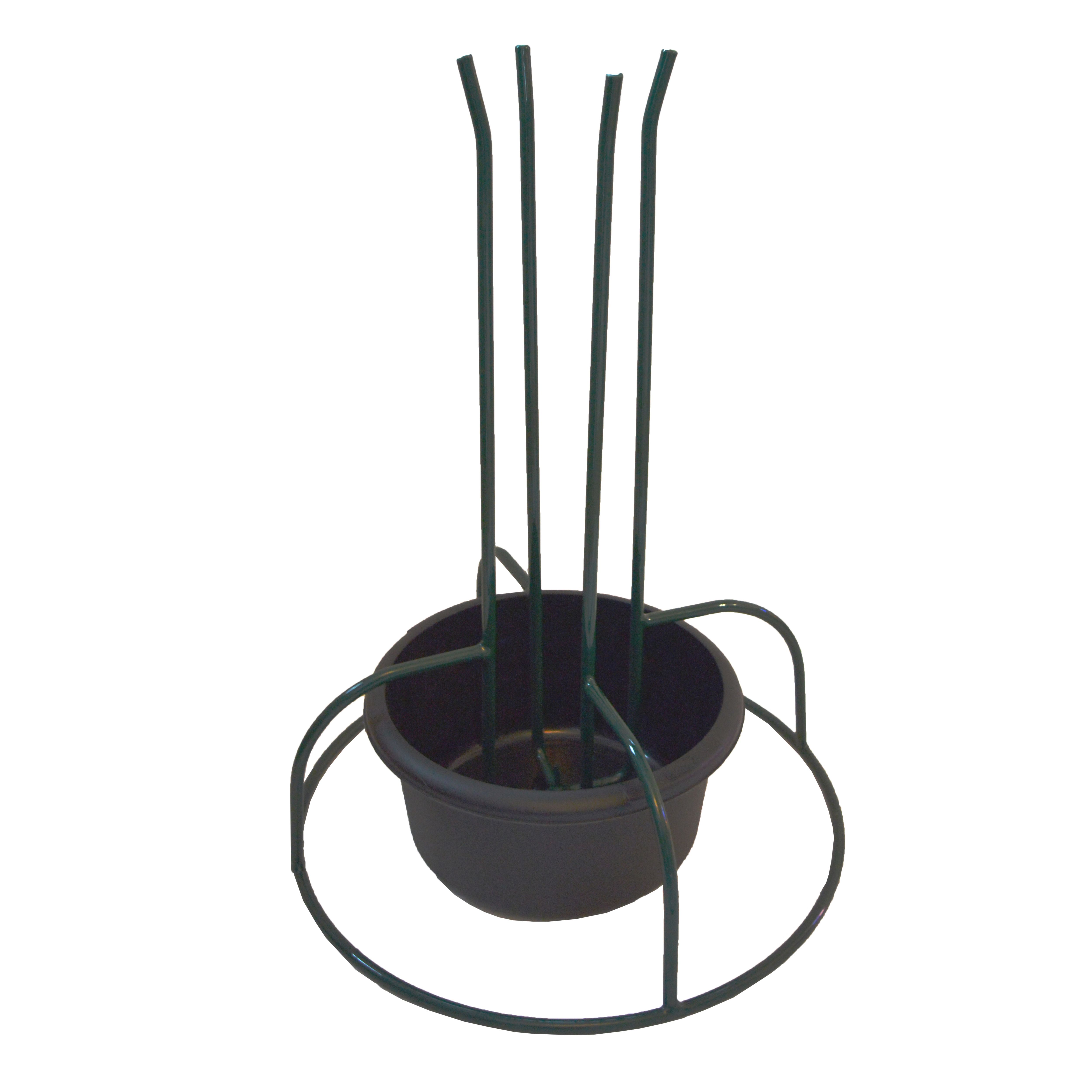 Standard Green Metal & plastic Plain Christmas tree stand 54cm