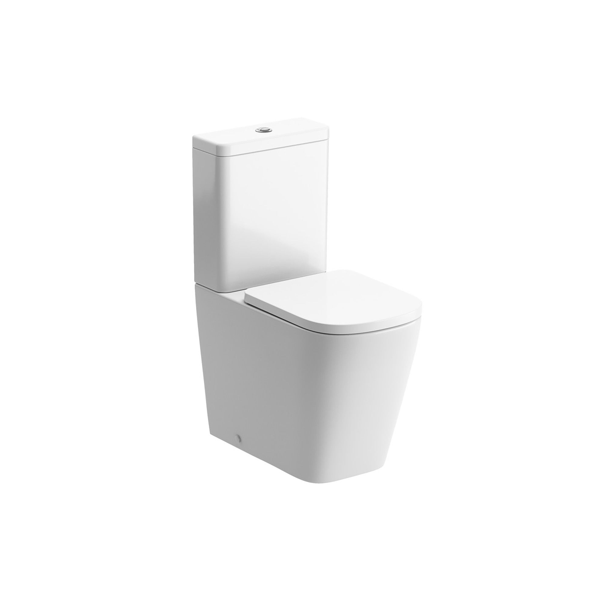 Standon White Closed back Toilet set with Soft close seat & Close coupled cistern