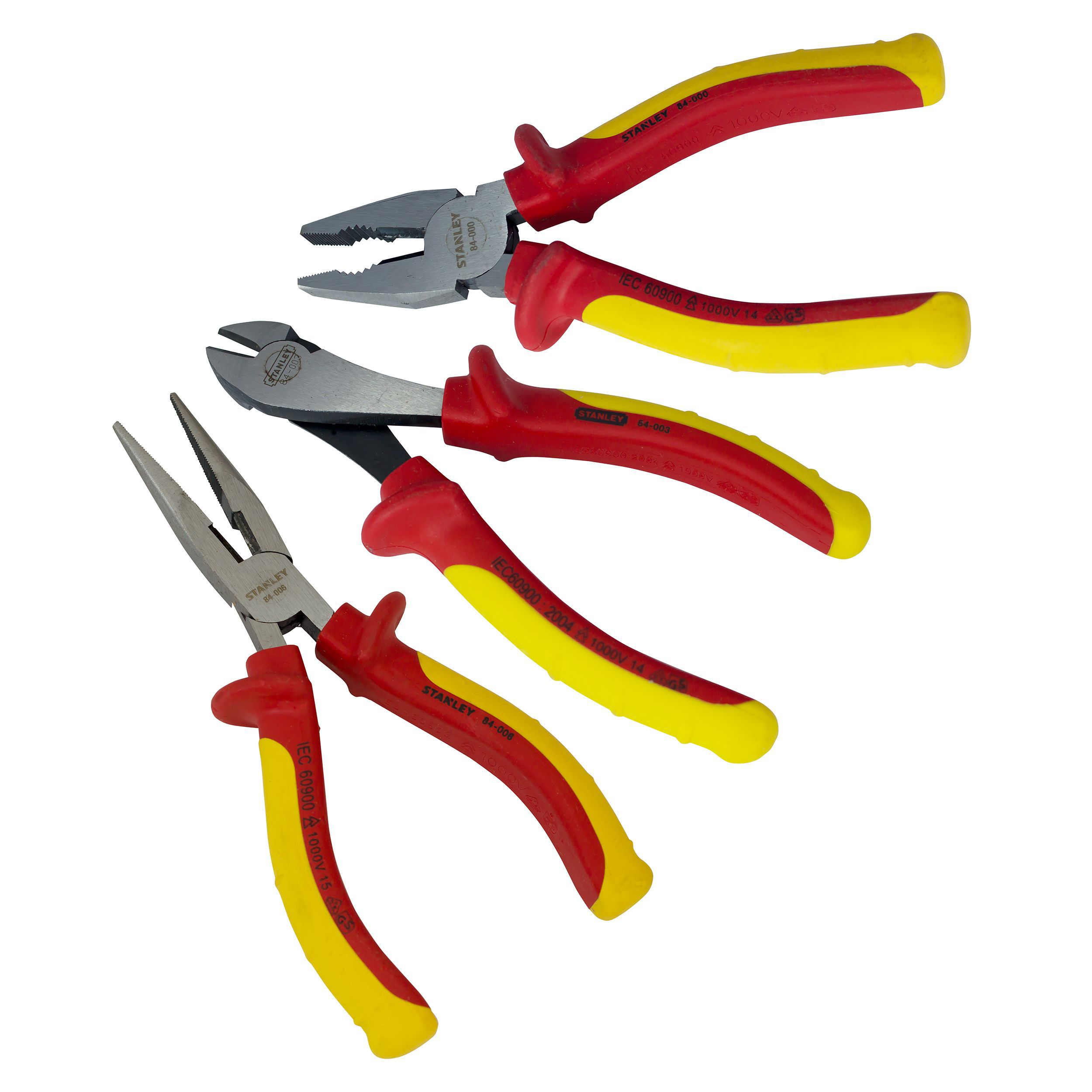 Stanley 3 Piece Pliers set DIY at B&Q