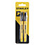 Stanley Black Fine tip Permanent Marker pen, Pack of 2