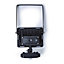 Stanley Black / Frosted Opal Mains-powered Cool daylight LED PIR Slimline floodlight 1800lm