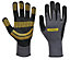 Stanley Black, grey & yellow Non safety gloves Large