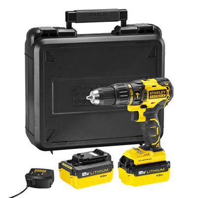 Stanley FatMax 18V Cordless Combi drill 4Ah KFMCD628M2K GB DIY at B Q