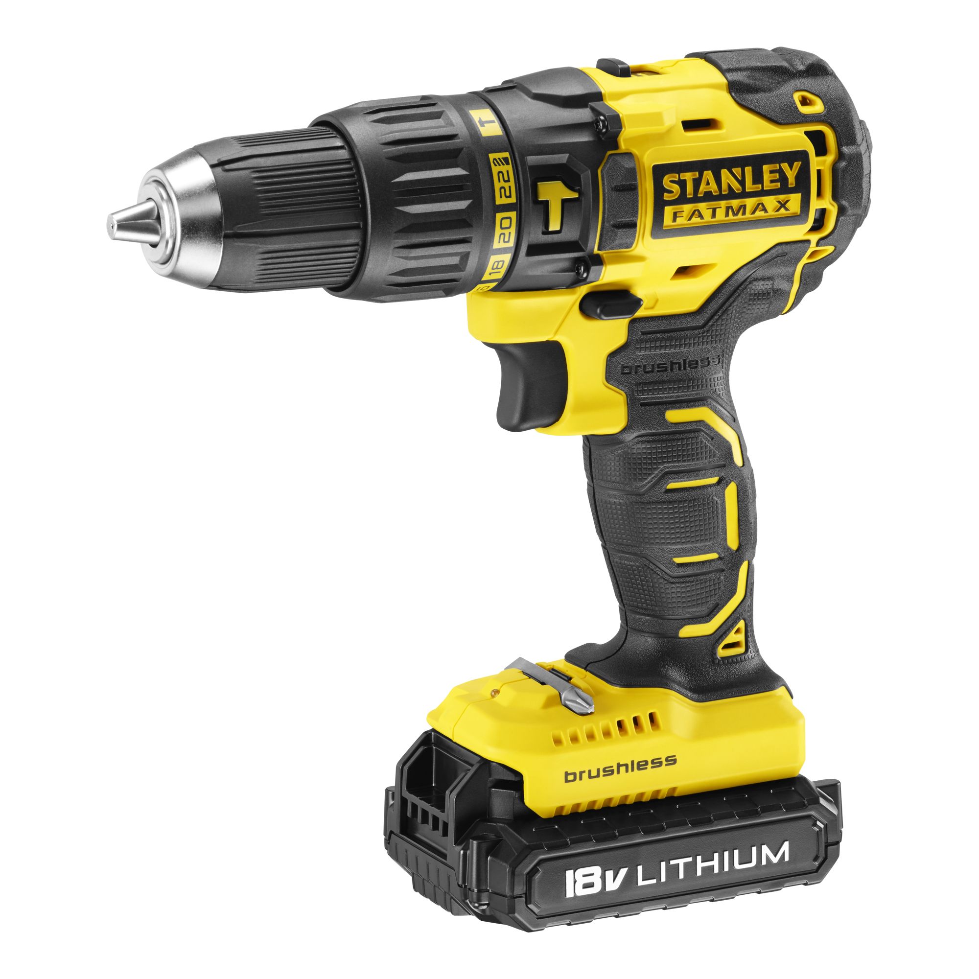 Stanley FatMax 18V Li-ion Brushed Cordless Combi drill (1 x 2Ah) - KFMCD628D1K-GB