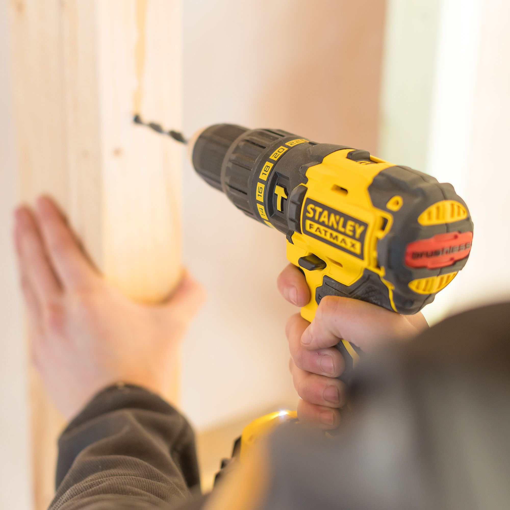 Stanley FatMax 18V Li-ion Brushless Cordless Combi drill (2 x 2Ah) - FMC628D2K-BQGB