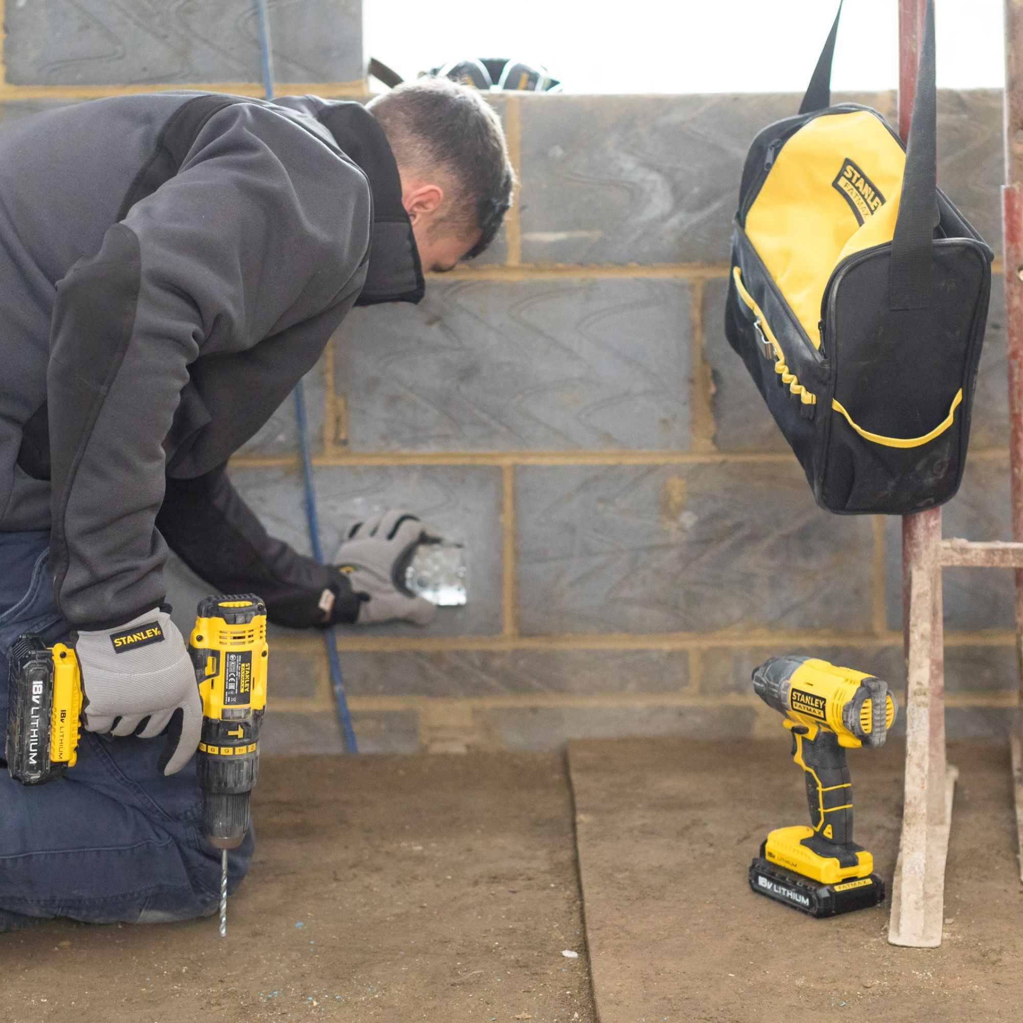 Stanley FatMax 18V Li-ion Cordless Combi drill impact driver (2