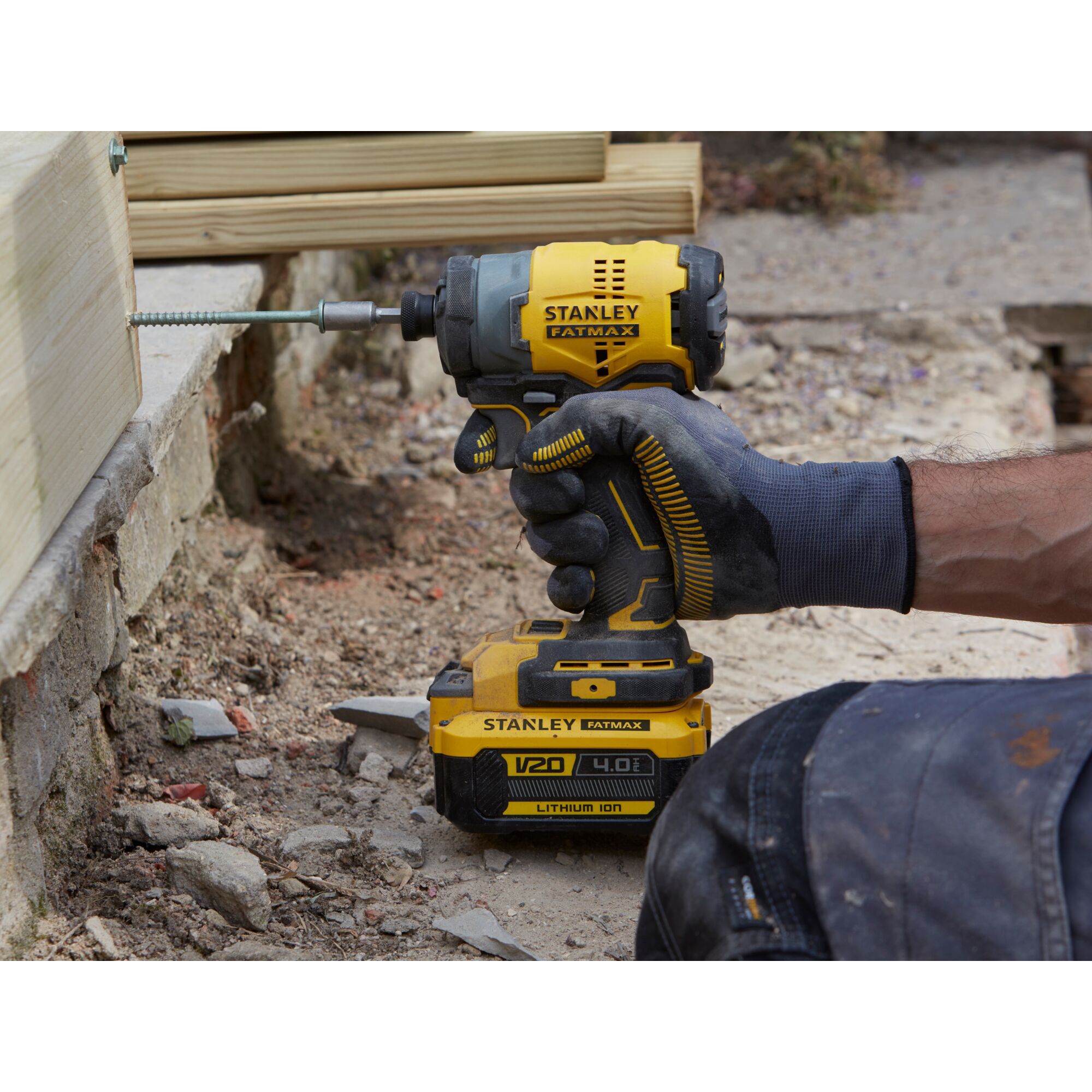 Stanley FatMax 18V Li ion Cordless Combi drill impact driver 2 x 2Ah SFMCK461M2S GB