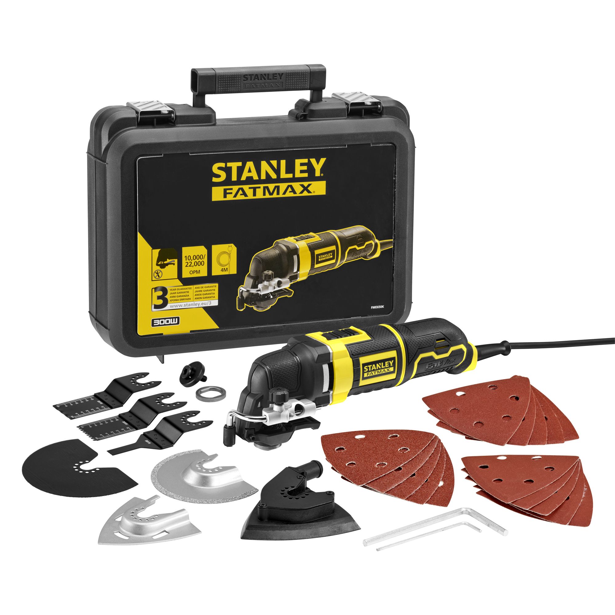 Stanley FatMax 230V 300W Corded Multi tool KFFMES650K-GB
