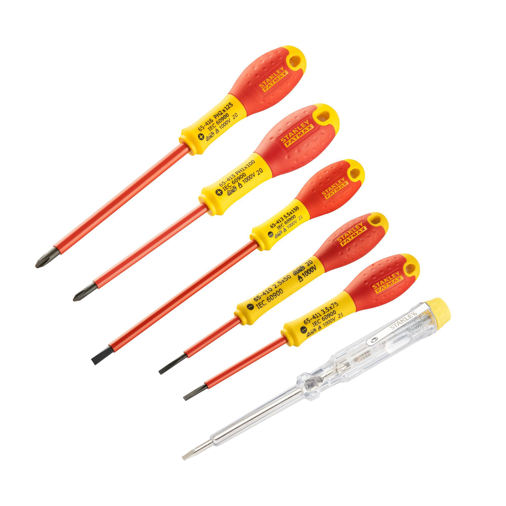 Stanley FatMax 6 piece Mixed VDE Electrical screwdriver set