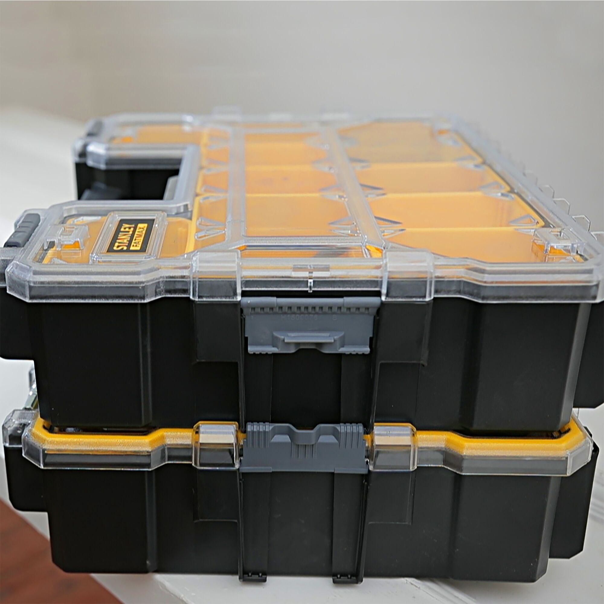 Stanley FatMax Deep Professional Black & yellow Organiser case with 10 compartments