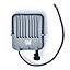 Stanley IK10 Black Mains-powered Cool daylight LED PIR Slimline floodlight 16500lm