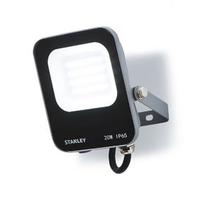 Stanley IK10 Black Mains-powered Cool daylight LED Without sensor Slimline floodlight 2200lm